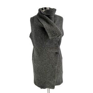 H&M Cozy Grey Knit Sweater Vest S